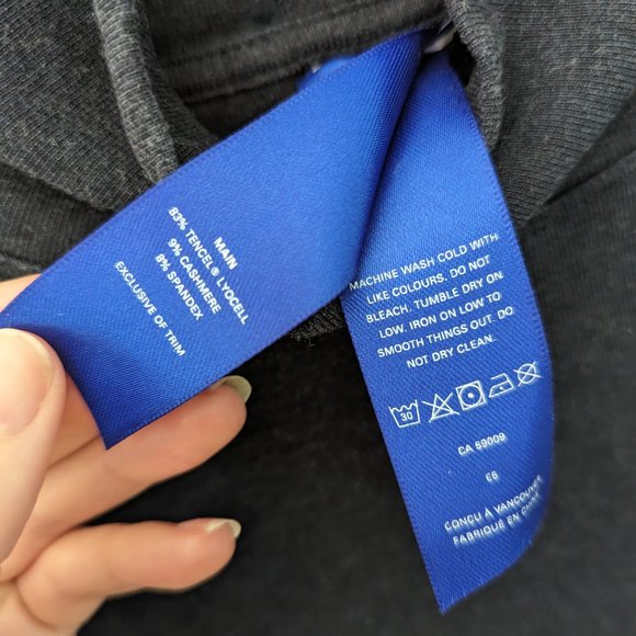 Kit & Ace Midi Length Sweater Dress - Heathered Navy - Picture 3 of 3